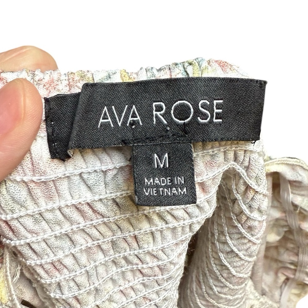 Ava Rose Floral Long Sleeve Blouse Women’s Medium Casual Boho Top - Picture 6 of 8